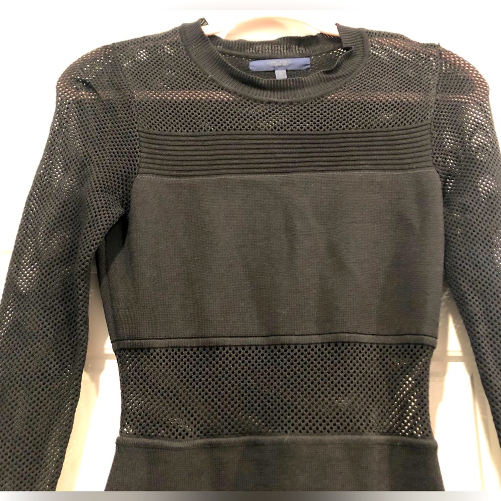 Rachel Roy Mesh Black Dress